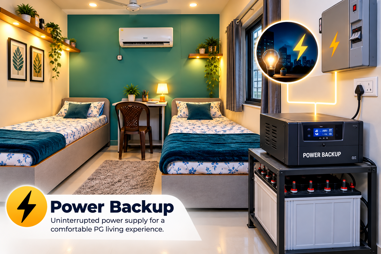 Power backup and electrical facility